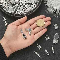 100 pièces 10 styles pendentifs en alliage de style tibétain&nbsp;TIBEP-CJ0002-29