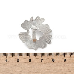 Manschettenringe aus Messing mit Perlen aus ABS-Kunststoff für Frauen&nbsp;RJEW-M075-01P