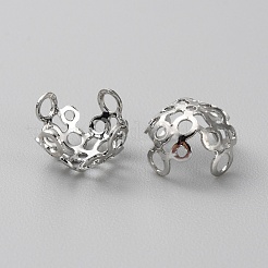 Tappo con perlina cava in ottone&nbsp;KK-WH0031-67A-P