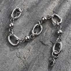 Anlaufgeschützte Kettenarmbänder aus Edelstahl 304&nbsp;BJEW-L661-09P