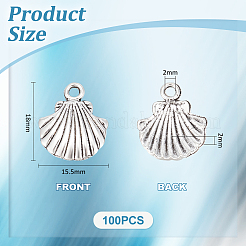 100 pièces pendentifs en alliage de style tibétain&nbsp;TIBEP-UN0001-11