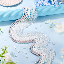 10 brins 10 brins de perles de verre transparentes de couleurs&nbsp;EGLA-TA0013-24D