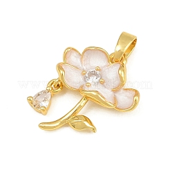 Pendentifs en laiton zircon cubique transparent&nbsp;CU-CBABDE1-14G-02