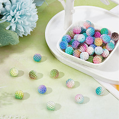160pcs 8 Farben nachgemachte Perlenacrylperlen&nbsp;OACR-SC0001-15