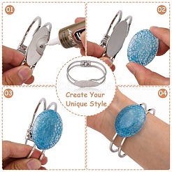 Messing blank Armreif Basis&nbsp;BJEW-N024-N-FF