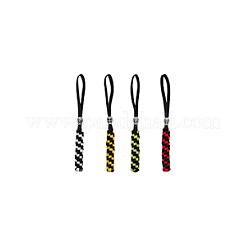 4 pendentif tressé en polypropylène 4 couleurs pour cordon de parachute&nbsp;FIND-FG0003-70