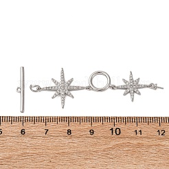 Fermagli a ginocchiera in zircone chiaro micro pavè di ottone&nbsp;KK-A223-36P