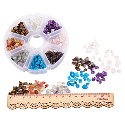 Gemischte natürliche und synthetische Edelstein Chip-Perlen&nbsp;G-PH0001-01