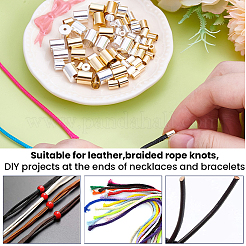 80 embout de cordon en laiton de 8 styles&nbsp;KK-CN0003-46