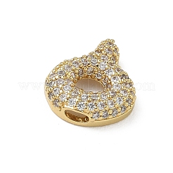 Messing micro pave klare zirkonia anhänger&nbsp;KK-A300-02G