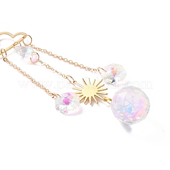 Campanillas de viento de aurora de cristal colgantes&nbsp;HJEW-Z003-07