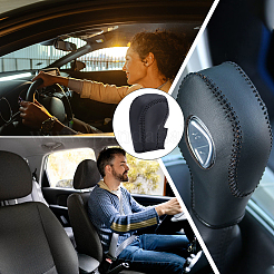1 ensemble de housses de levier de vitesse en cuir microfibre pour voiture&nbsp;AJEW-CL0003-27