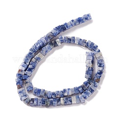 Perles de jaspe tache bleue naturelle&nbsp;G-K326-04