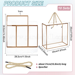 Transparente Geschenkbox aus PET-Kunststoff&nbsp;LS-AJEW-WH0166-06A-02