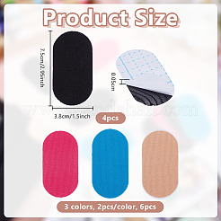 10 pz. 4 strisce adesive in tessuto non tessuto colorate&nbsp;AJEW-OC0015-95