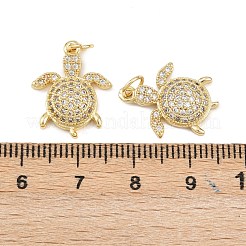 Ottone micro spianare pendenti zirconi&nbsp;KK-H093-17A-G