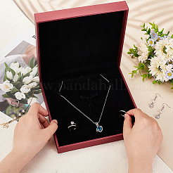 Pu Leder Anhänger Box&nbsp;LBOX-WH0003-003