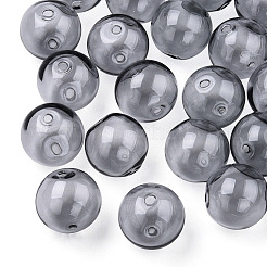 Perles de globe en verre borosilicaté soufflé transparent&nbsp;X-GLAA-T003-09G