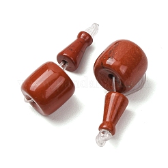 Zucca 3 buche perle di diaspro rosso guru&nbsp;G-F223-05-12mm