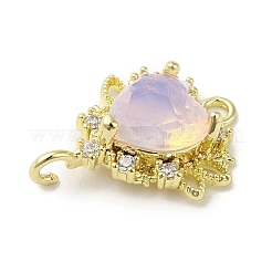 Pendentifs avec zircon cubiques à micro-pavés en laiton&nbsp;LS-KK-K371-05G