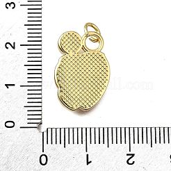 Pendentifs d'émail en laiton &nbsp;KK-B136-07G-11