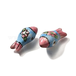 Perles en porcelaine manuelles&nbsp;PORC-S002-03B