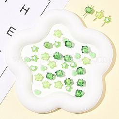 200pcs 5 Arten transparente Acrylperlen&nbsp;TACR-FS0001-54B