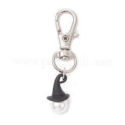 Perla di conchiglia con decorazione pendente in lega&nbsp;HJEW-JM03863