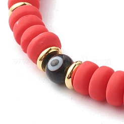 Ensembles de bracelets extensibles en perles d'argile polymère faites à la main&nbsp;BJEW-JB06559