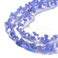 Galvanoplastie des brins de perles de verre papillon&nbsp;EGLA-A036-08A-AB05