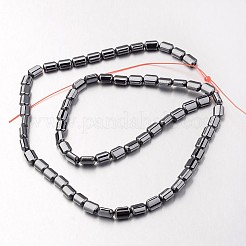 Chapelets de perle en hématite synthétique sans magnétique&nbsp;G-F300-01B-09