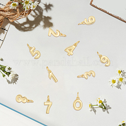 10 Stück 10 Stile Messing Charms&nbsp;KK-BBC0025-93