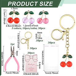 DIY-Kits zum Basteln von Kirsch-Schlüsselanhängern&nbsp;DIY-PH0035-12