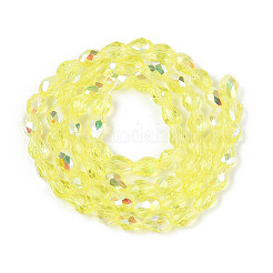 Trasparenti perle di vetro placca fili&nbsp;EGLA-N023-6x8mm-A02