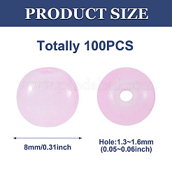 1 brin de perles de verre imitation jade&nbsp;DGLA-TAD0001-03F