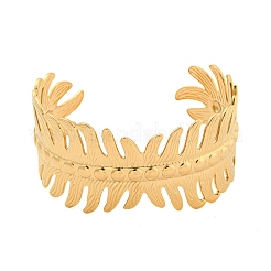 Offene Manschettenarmbänder aus 304 Edelstahl mit Ionenbeschichtung (IP)&nbsp;BJEW-S151-03G