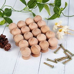 Poignées de tiroir de boîte à bijoux en bois&nbsp;FIND-WH0051-88B