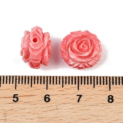 Perles sculptées teintes en coquille synthétique&nbsp;SHEL-U001-07