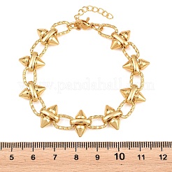 Bracelets punk à maillons cloutés en acier inoxydable 304 pour femmes&nbsp;SA-H001-21G