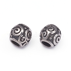 Perline europee in acciaio inossidabile 304&nbsp;STAS-G220-47AS