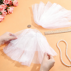 Manches d'épaule en maille polyester pour la mariée&nbsp;AJEW-WH0596-885B