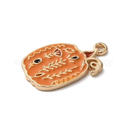 Anhänger aus goldfarbener Emaille-Legierung zum Erntedankfest&nbsp;ENAM-M002-01C-G
