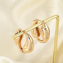 Orecchini a cerchio in ottone per le donne&nbsp;LS-EJEW-U041-09G
