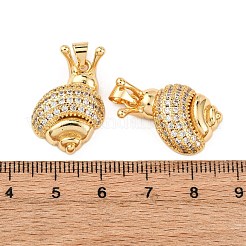 Colgante micropavé cubic zirconia de latón&nbsp;KK-K408-23G-01