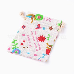 Polycotton Blanko DIY Basteltasche mit Kordelzug&nbsp;ABAG-TAC0002-01C