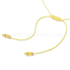 2 set di braccialetti di perline di vetro intrecciate e perline di vetro regolabili&nbsp;BJEW-MZ00287-03