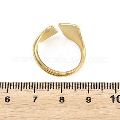 Anelli aperti con polsino in acciaio inossidabile 304 per donna&nbsp;RJEW-A102-10A-G