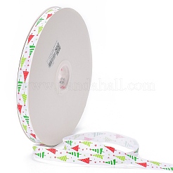 Natale stampato nastro del grosgrain per Natale pacchetto regalo&nbsp;SRIB-D011-16mm-02