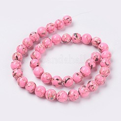 Trefoli di conchiglie di conchiglia e perline sintetiche&nbsp;X-G-G758-01-6mm