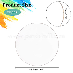 30 Stück transparenter Kreis&nbsp;DIY-FG0003-41